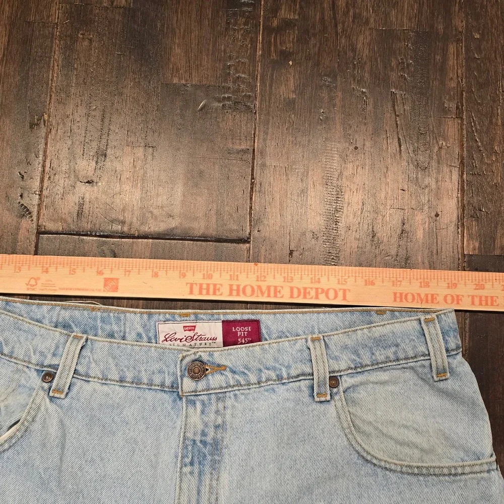 Vintage Levi Strauss Mens Loose Fit 545‎ Light Wash Denim Jeans W38 L29 Y2K